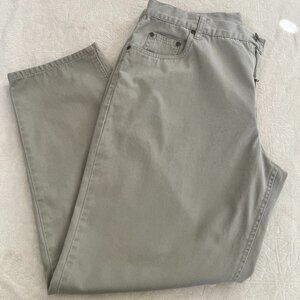 Eddie Bauer Khaki 5 Pocket Pants, cotton, 18P, Gorpcore, outdoor, classic